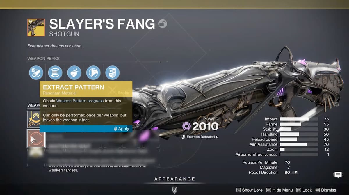 Kumuha ng Fang ng Slayer: Patnubay ng Destiny 2