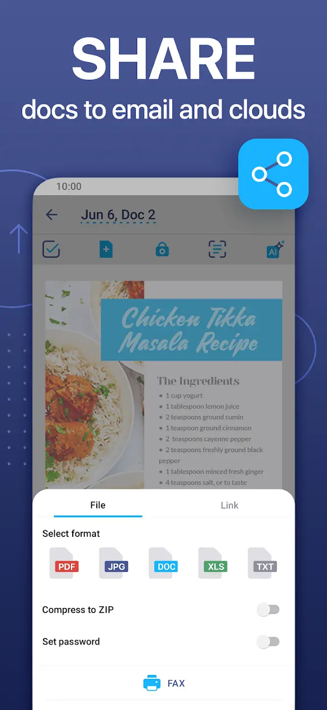 iScanner - PDF Scanner App Screenshot 2