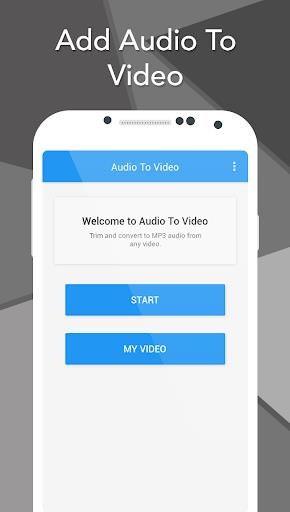 Add Audio To Video Captura de tela 0