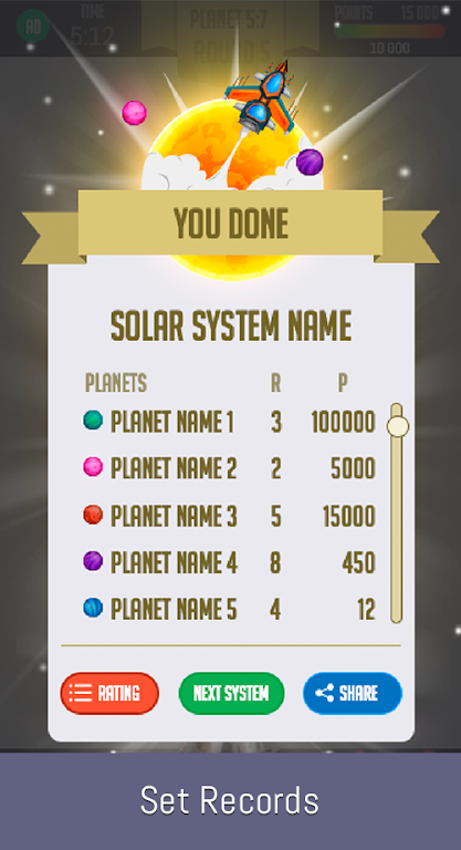 Space Solitaire स्क्रीनशॉट 3