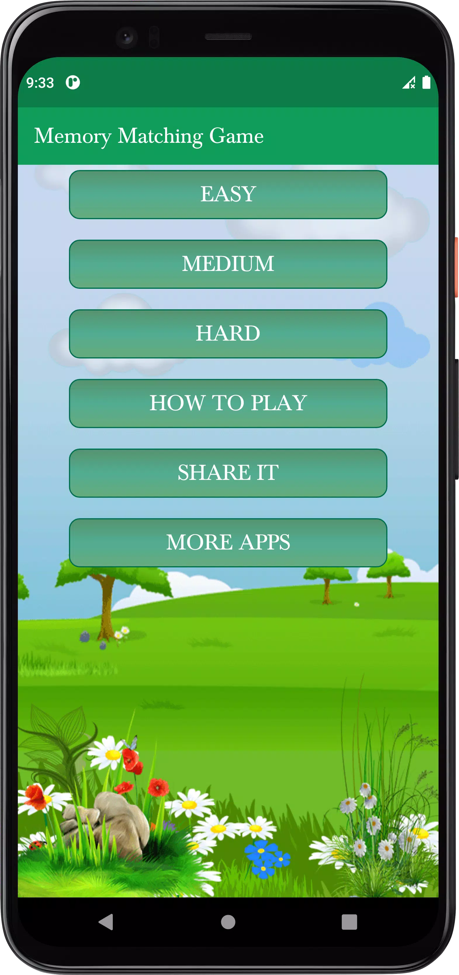 Memory Matching Game Captura de pantalla 1