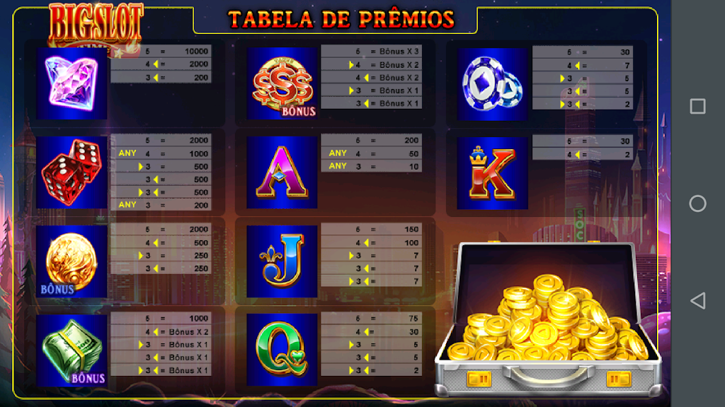 Big Slot Fortune Caça Níquel Schermafbeelding 1