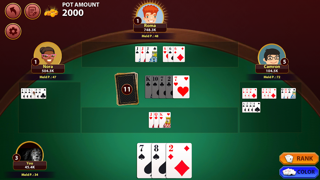 Rummy 500 : The Rummy Game Schermafbeelding 2