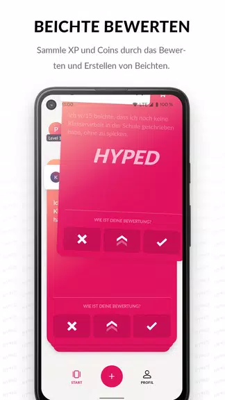 HYPED - soziales Netzwerk Ảnh chụp màn hình 2