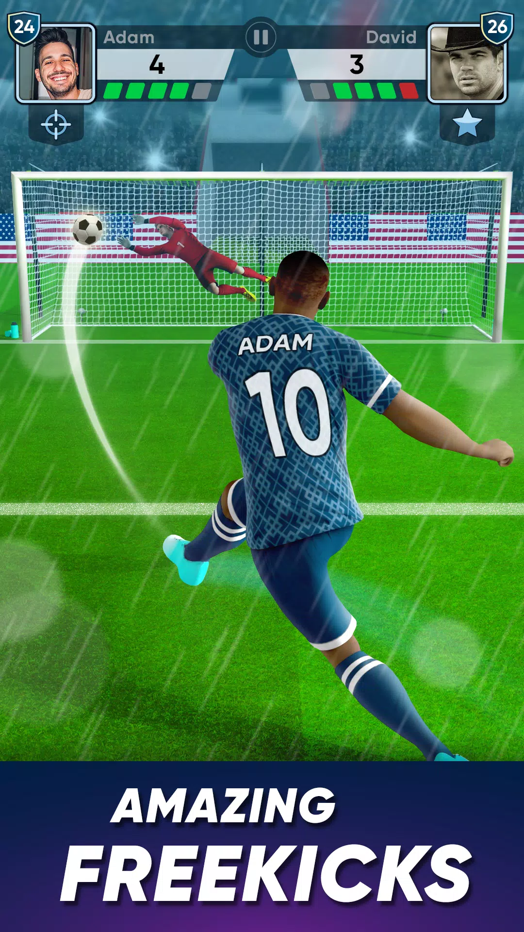 SOCCER Kicks - Stars Strike 24 스크린샷 1