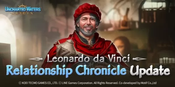 Leonardo Da Vinci sluit zich aan bij Uncharted Waters Oorsprong in de laatste update