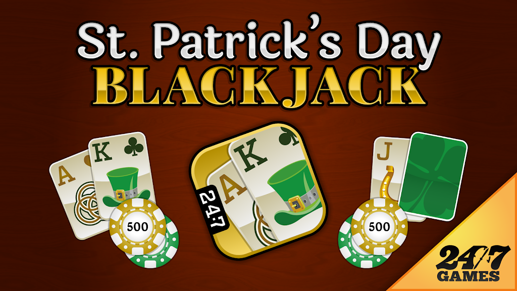 St. Patrick's Day Blackjack Tangkapan skrin 0