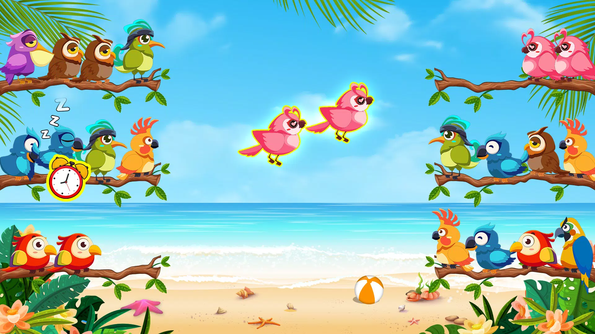 Bird Sort: Color Puzzle Game Скриншот 2