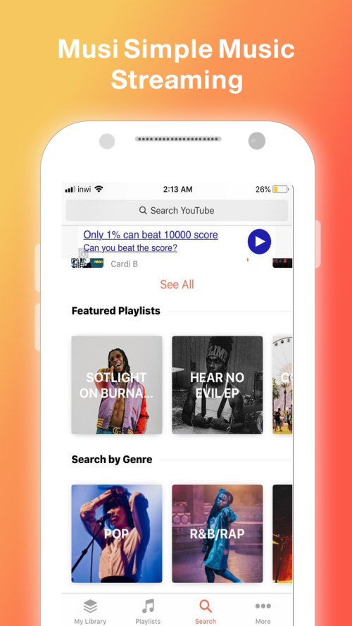 Musi : Simple Music Streaming Advice 2019 Capture d'écran 2