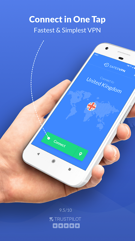 Free VPN Proxy & Hotspot WiFi security - SaferVPN Скриншот 0