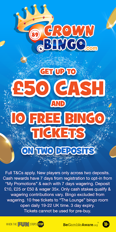 Schermata Crown Bingo: Bingo Jackpots & Online Slots 1