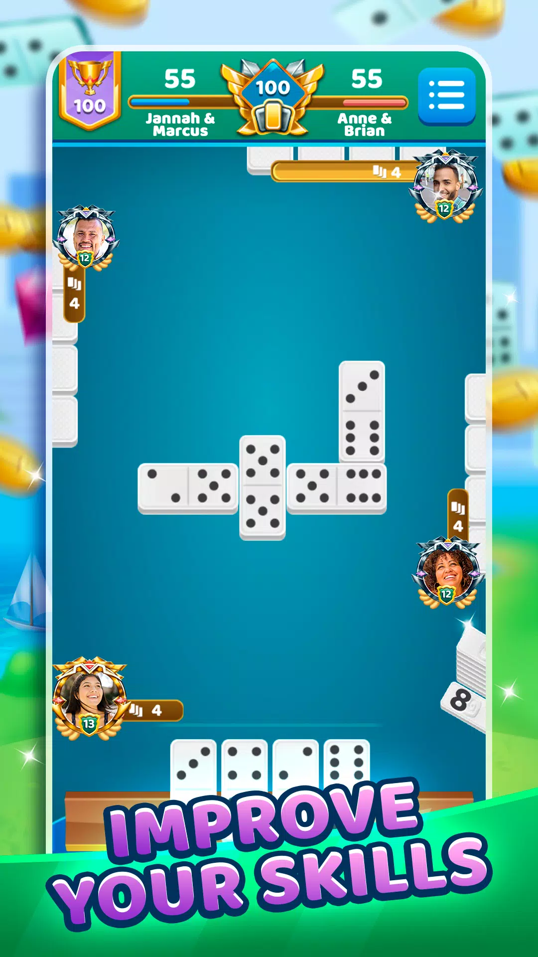Dominoes Battle ภาพหน้าจอ 2