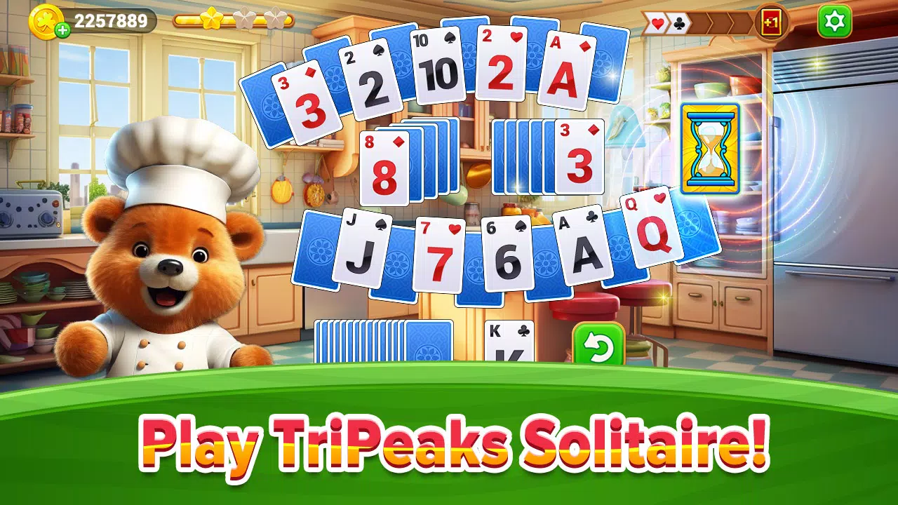 Cooking Solitaire Chef Bear Capture d'écran 0