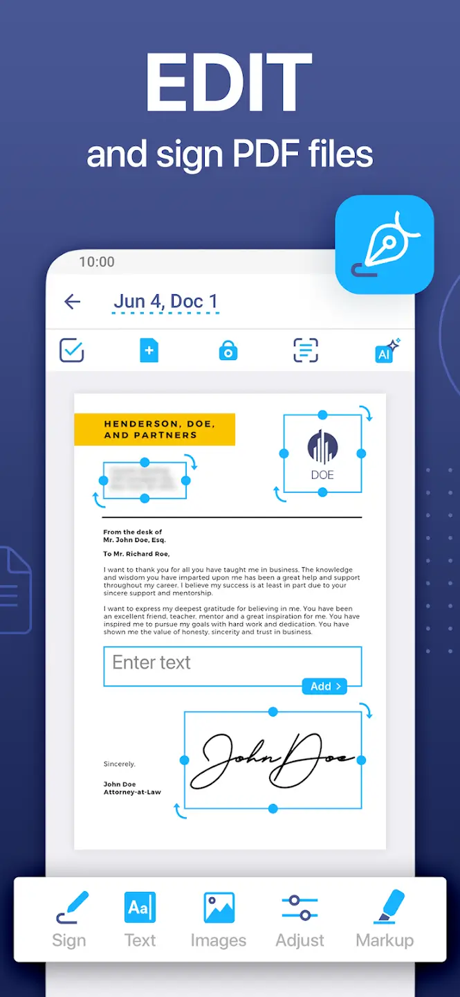 iScanner - PDF Scanner App Screenshot 1