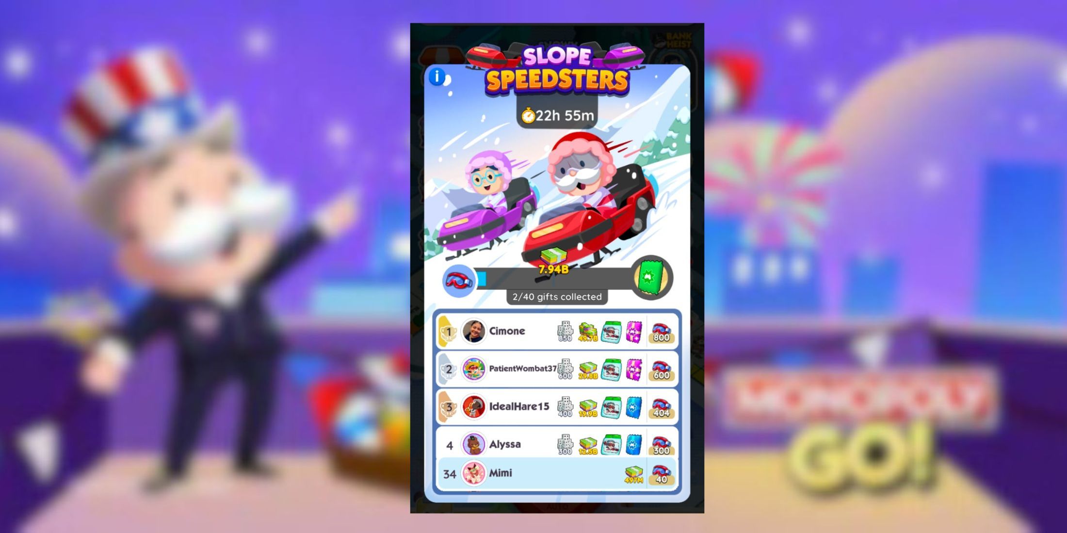Monopoli Go: Ganjaran Speedsters Slope dan Pencapaian