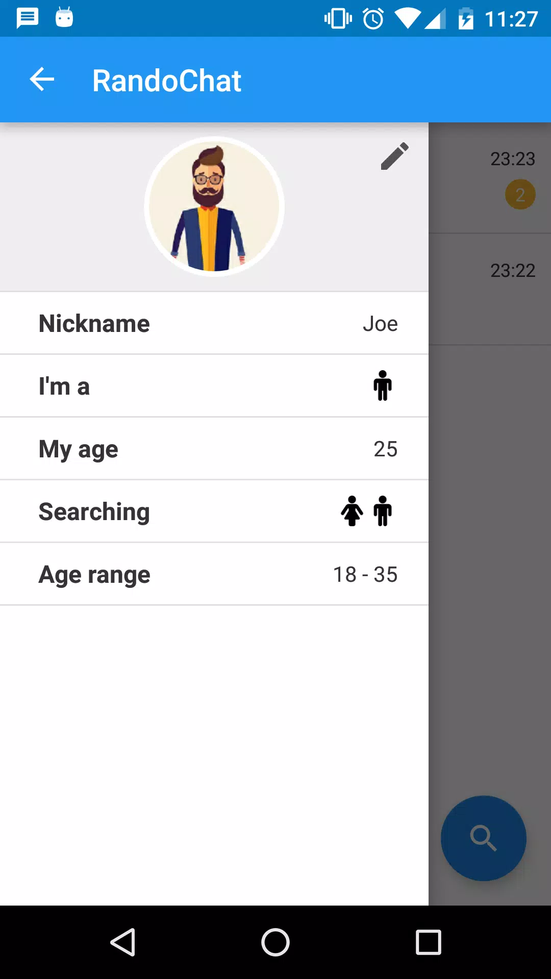 RandoChat Tangkapan skrin 0