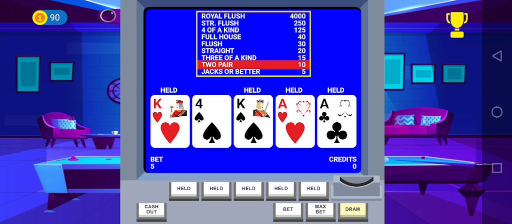 Video Poker Big Bet Zrzut ekranu 0