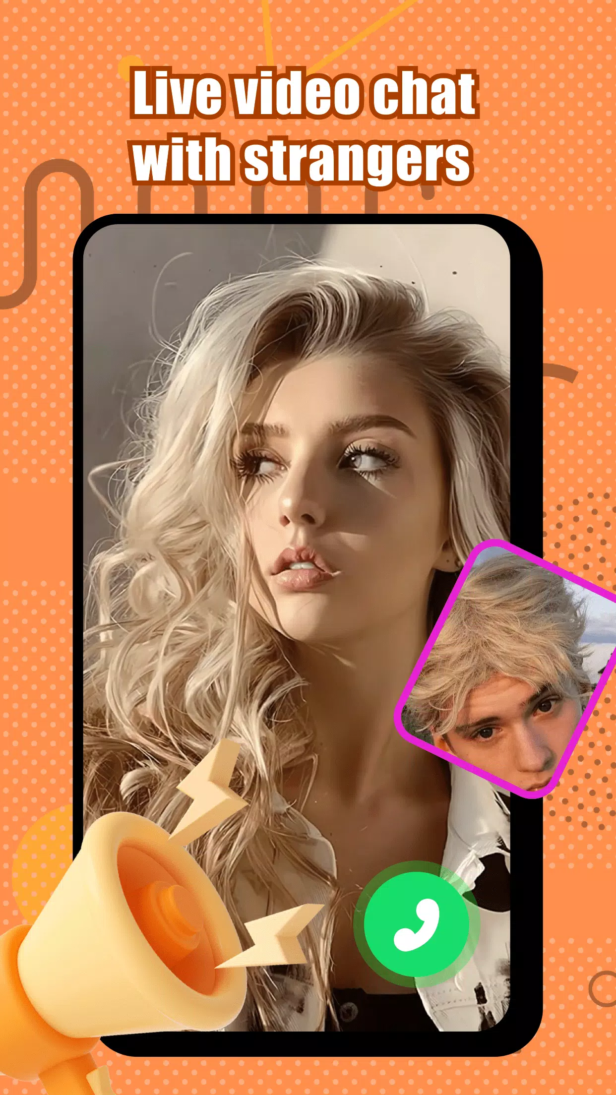 Wonk - live video chat Скриншот 3