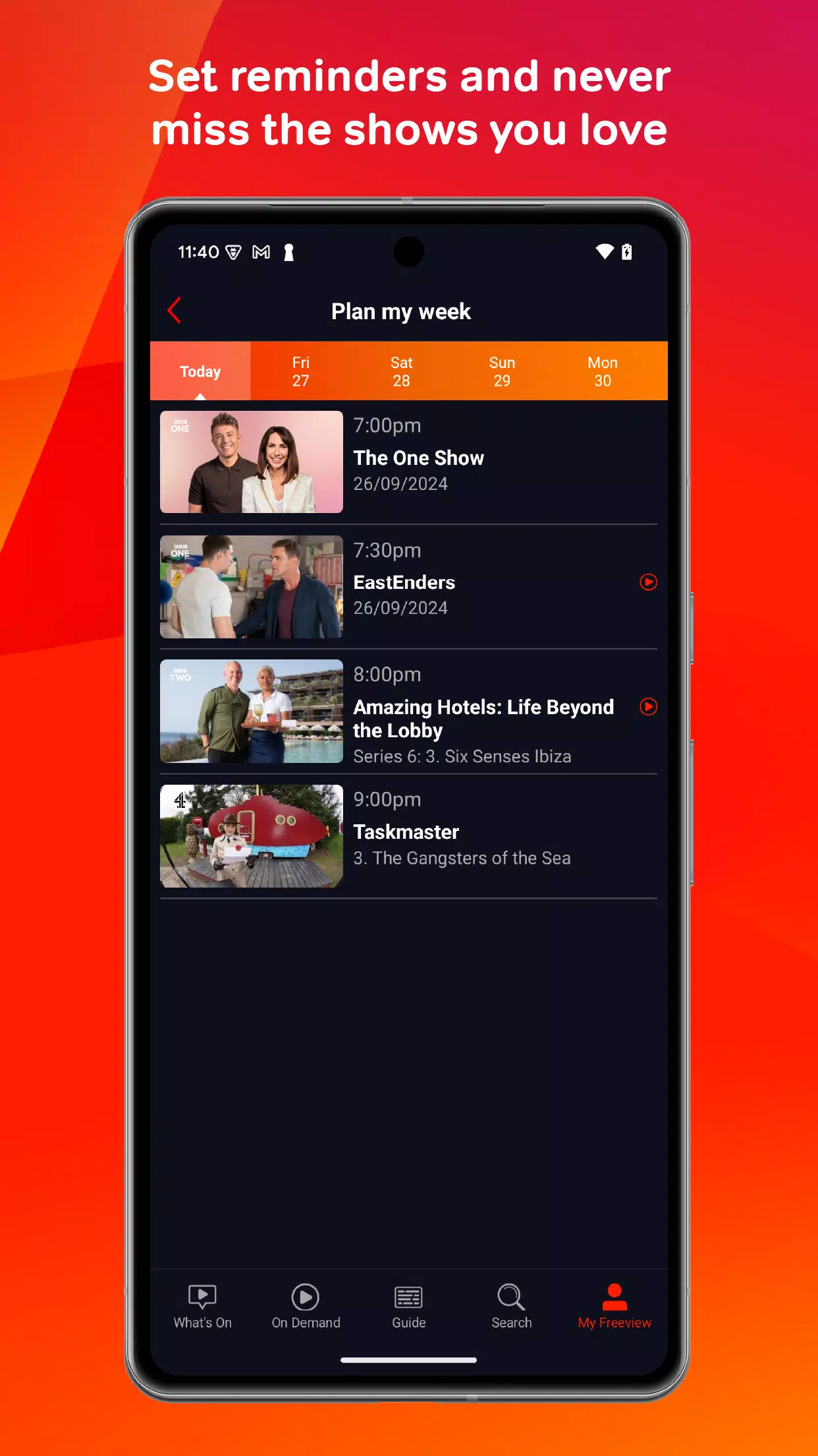 Freeview Ảnh chụp màn hình 3