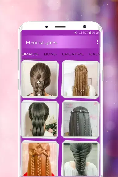 Schermata Hairstyles Step by Step Videos 0