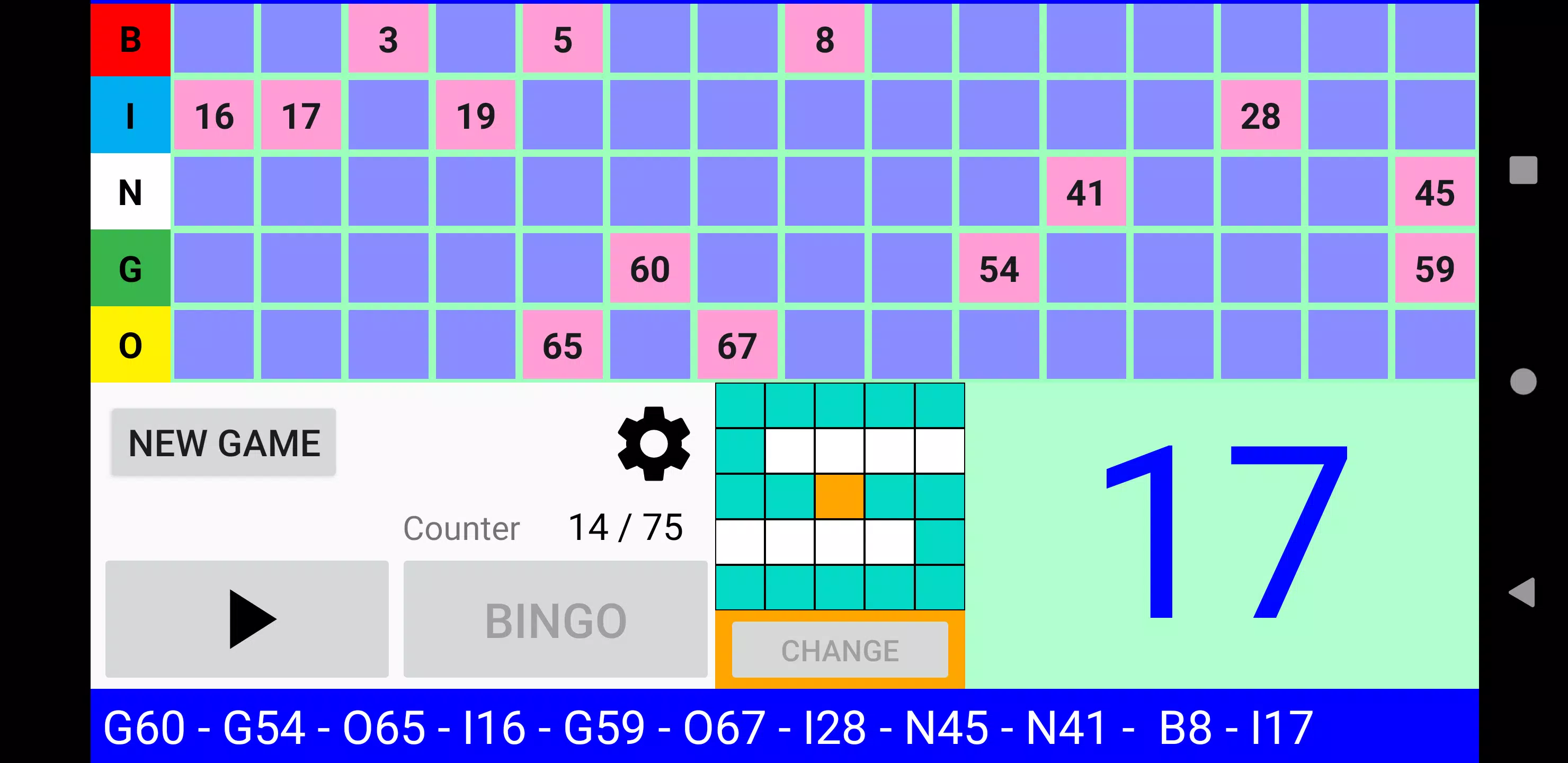 Bingo RS Скриншот 2