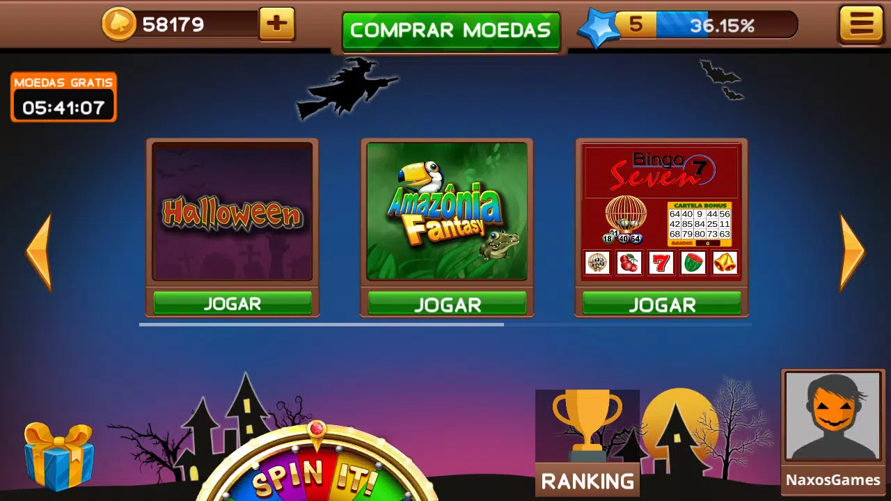 Halloween Caça Niquel e Bingo應用截圖第3張