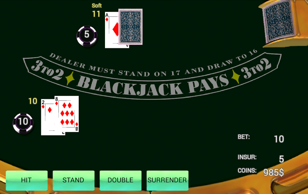 BlackJack Simulator Schermafbeelding 1