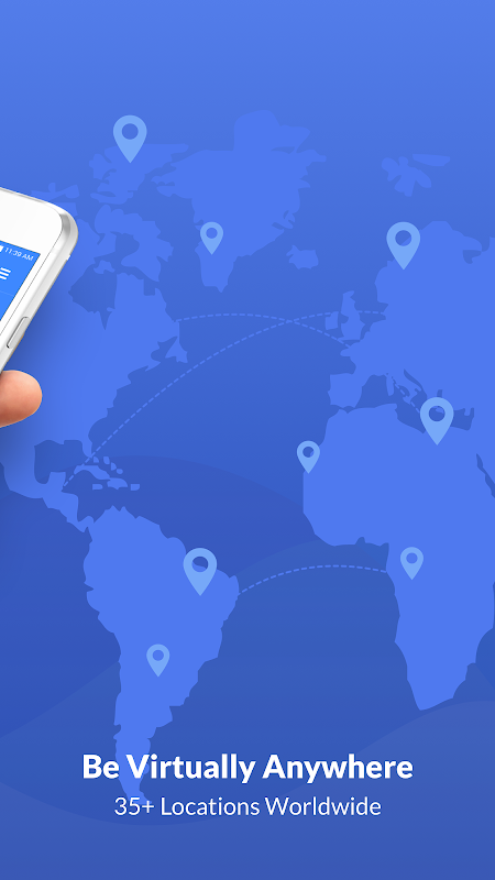 Free VPN Proxy & Hotspot WiFi security - SaferVPN Скриншот 1