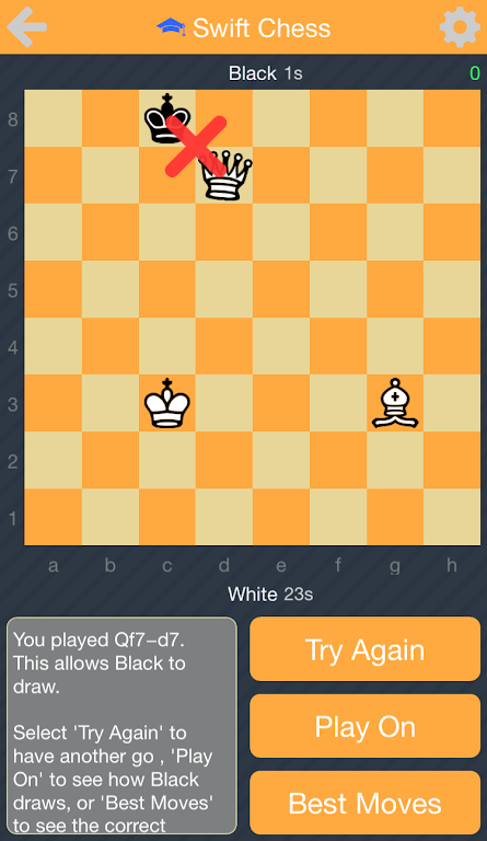 Swift Chess Puzzles (Lite) スクリーンショット 1