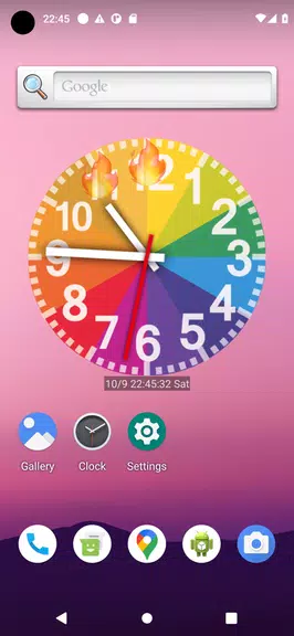 Rainbow Clock Captura de tela 1