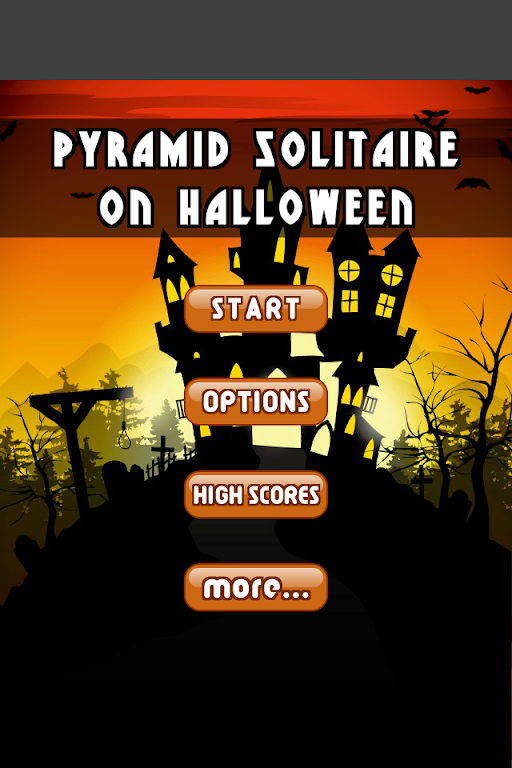 Pyramid Solitaire on Halloween स्क्रीनशॉट 0