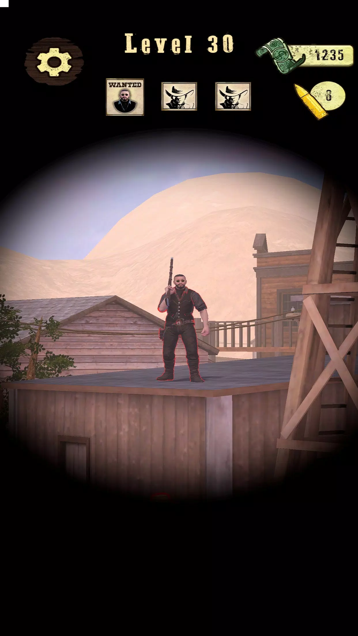 Wild West Sniper ဖန်သားပြင်ဓာတ်ပုံ 0