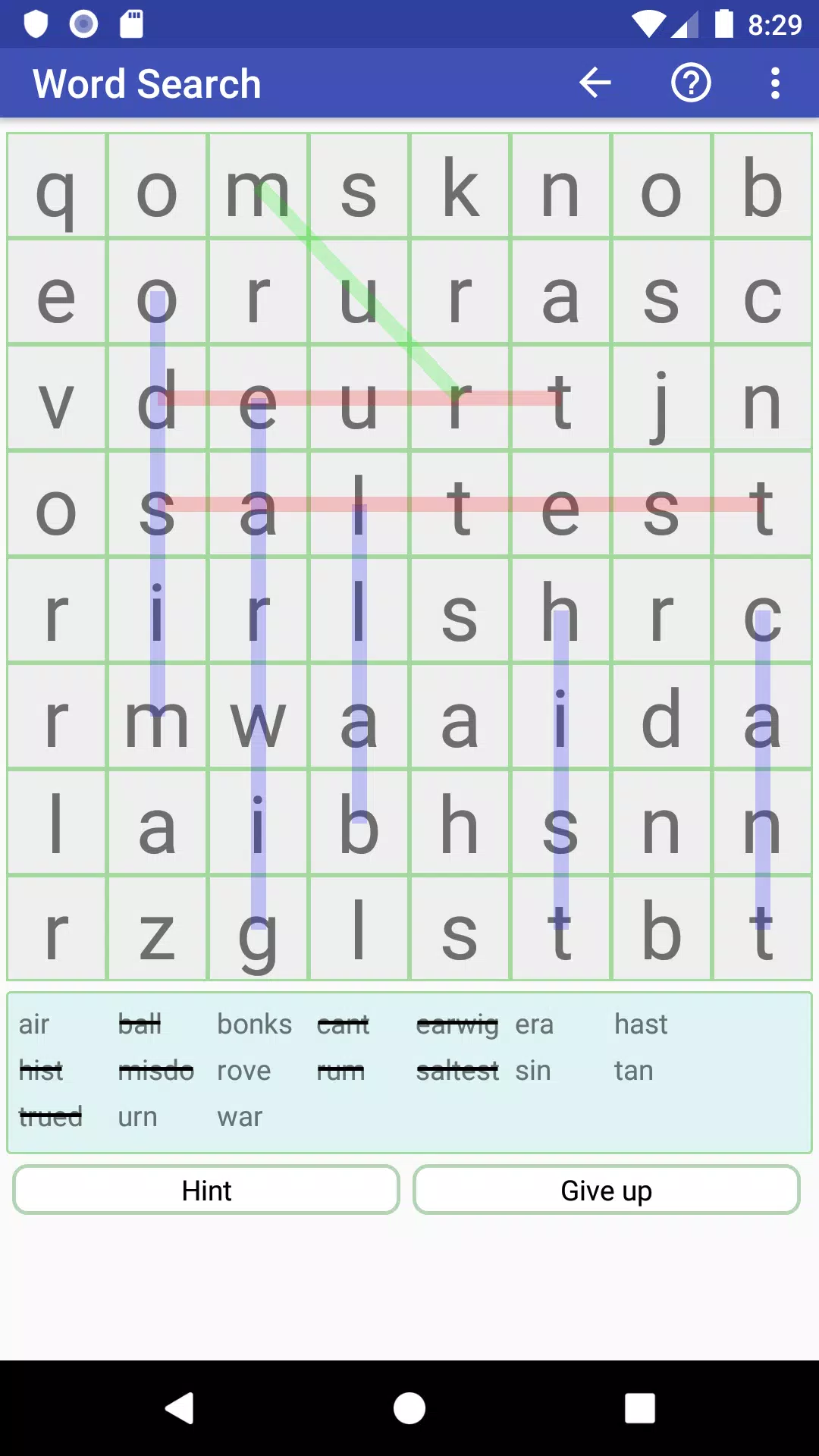 WGC Word Game Collection スクリーンショット 1