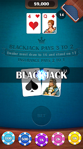 Casino BlackJack 21 Card Game Tangkapan skrin 2