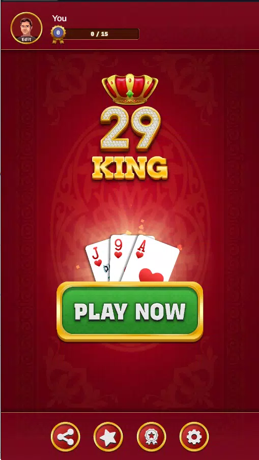 29 King Card Game Offline Скриншот 0