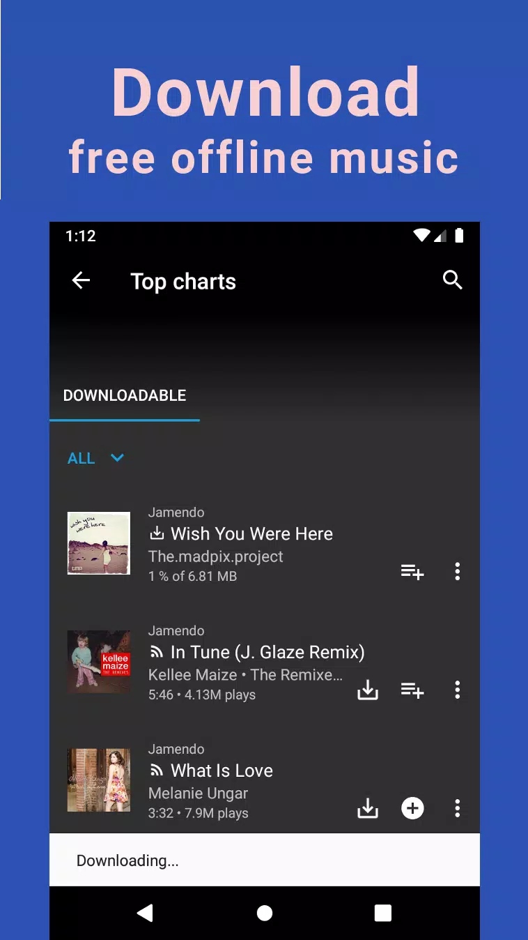 Unlimited MP3 Music Downloader ภาพหน้าจอ 1
