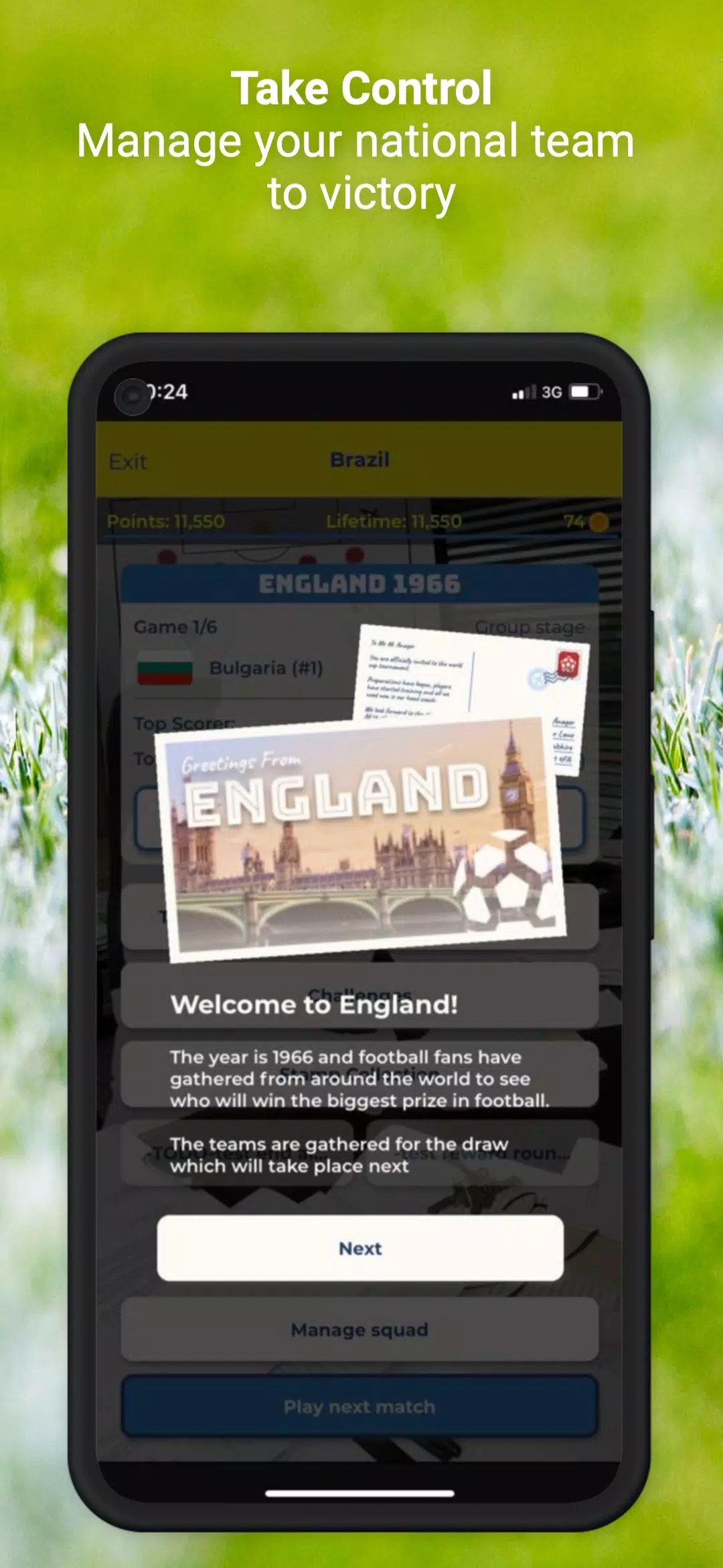 Schermata International Football Manager 3