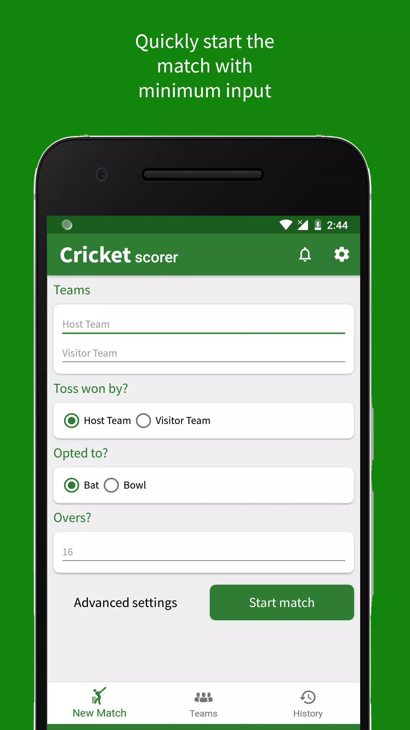 Cricket Scorer Tangkapan skrin 0