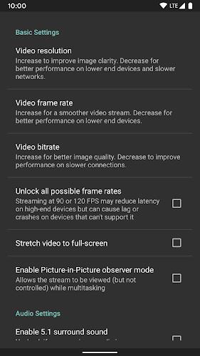 Moonlight Game Streaming Captura de pantalla 1