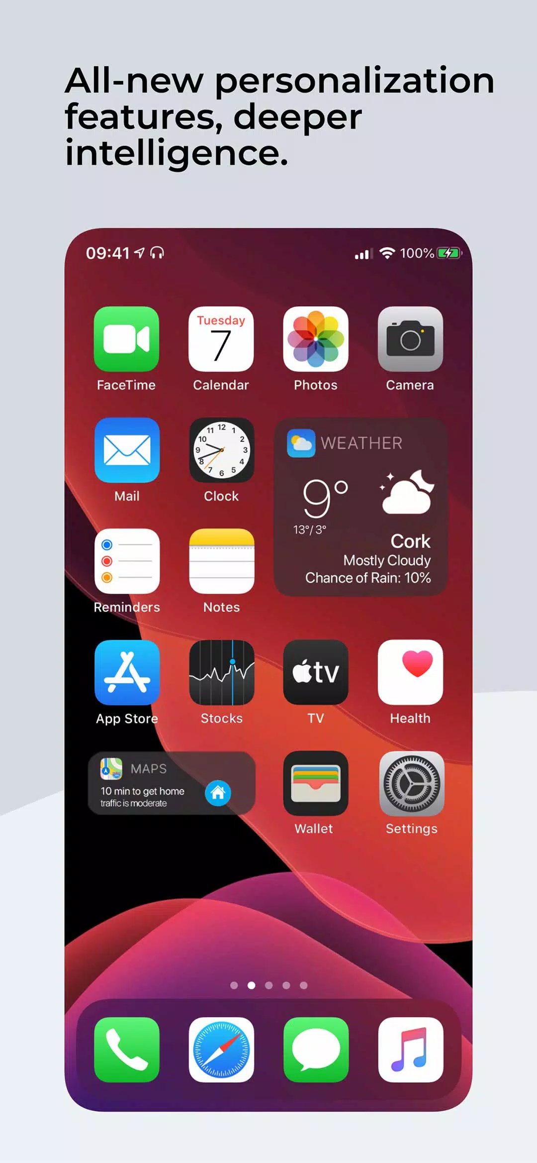 Launcher for iOS ဖန်သားပြင်ဓာတ်ပုံ 0