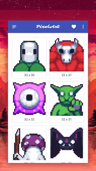 Schermata How to draw pixel monsters 2