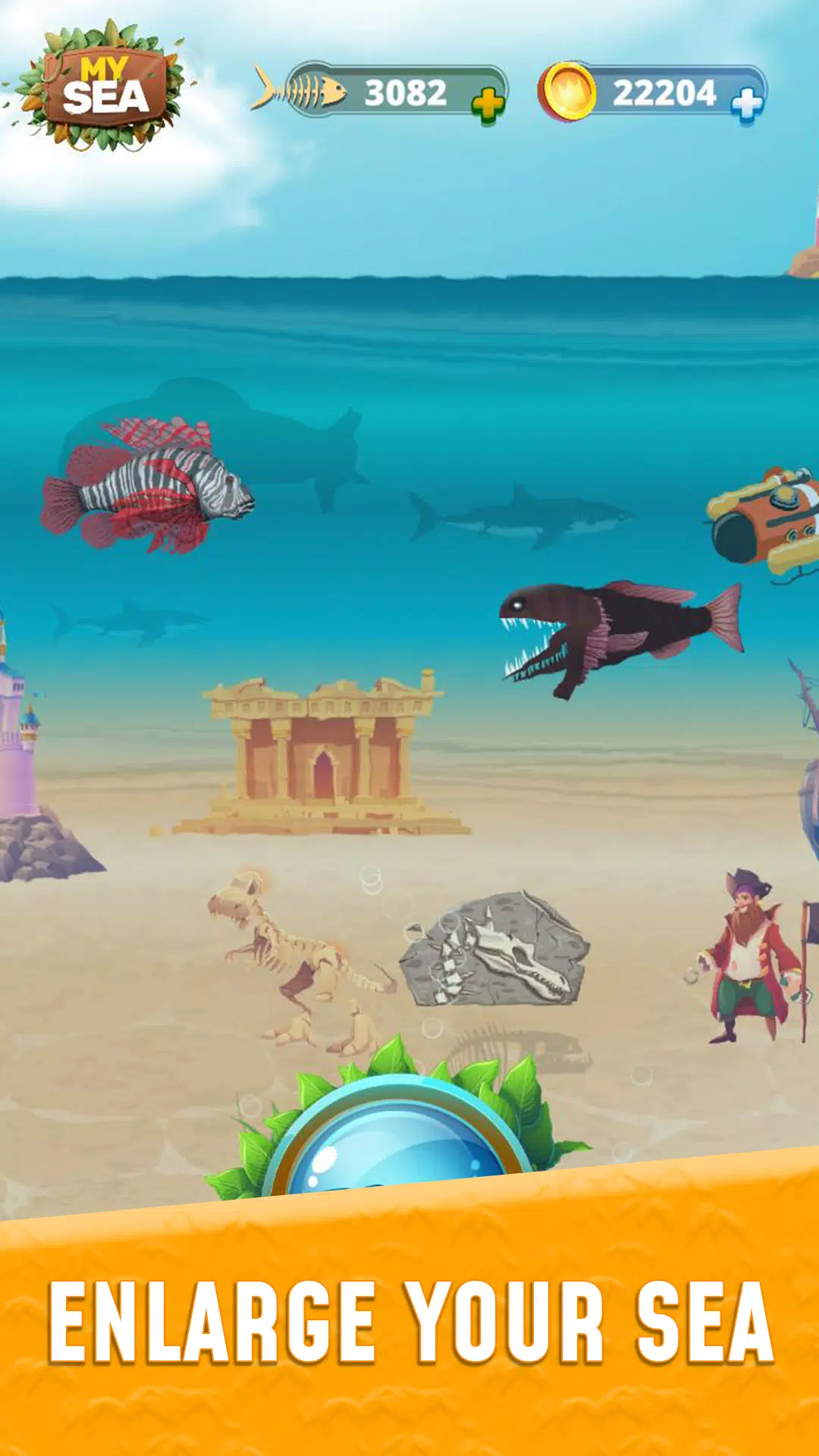 Grow Fish.io : Fish Hunter ဖန်သားပြင်ဓာတ်ပုံ 0