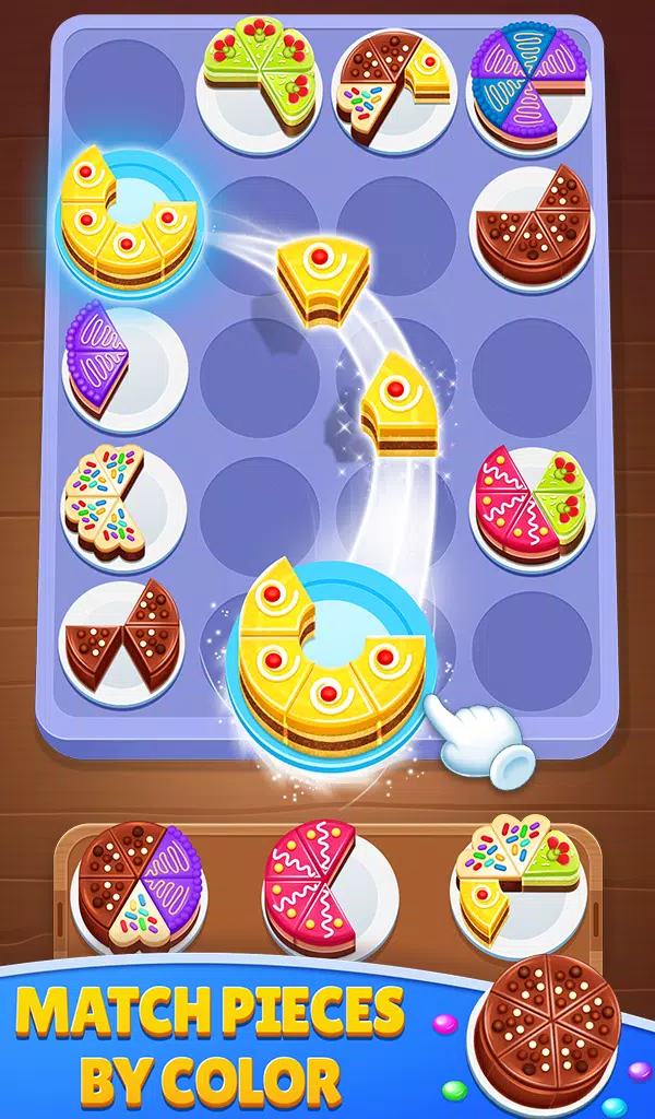 Cake Sort 3d - Match and Merge Captura de tela 0