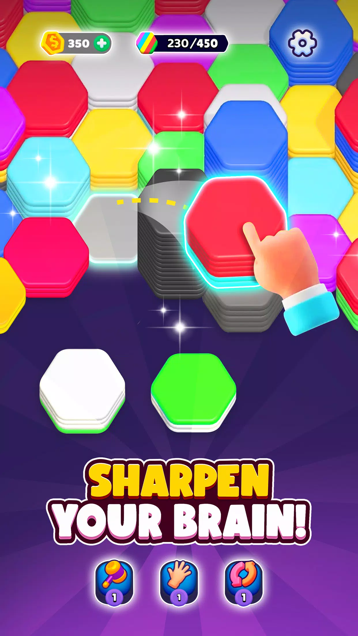 Hexa Sort 스크린샷 0