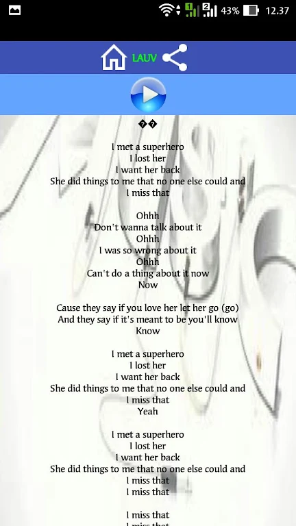 Superhero Song Captura de tela 1