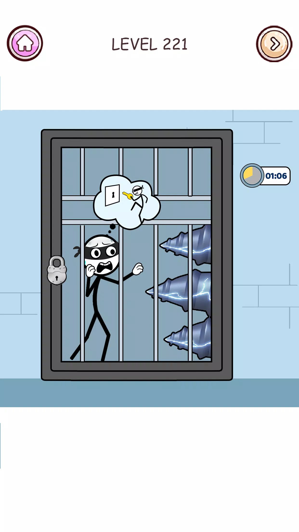 Stick Robber: Brain Puzzle Ekran Görüntüsü 1