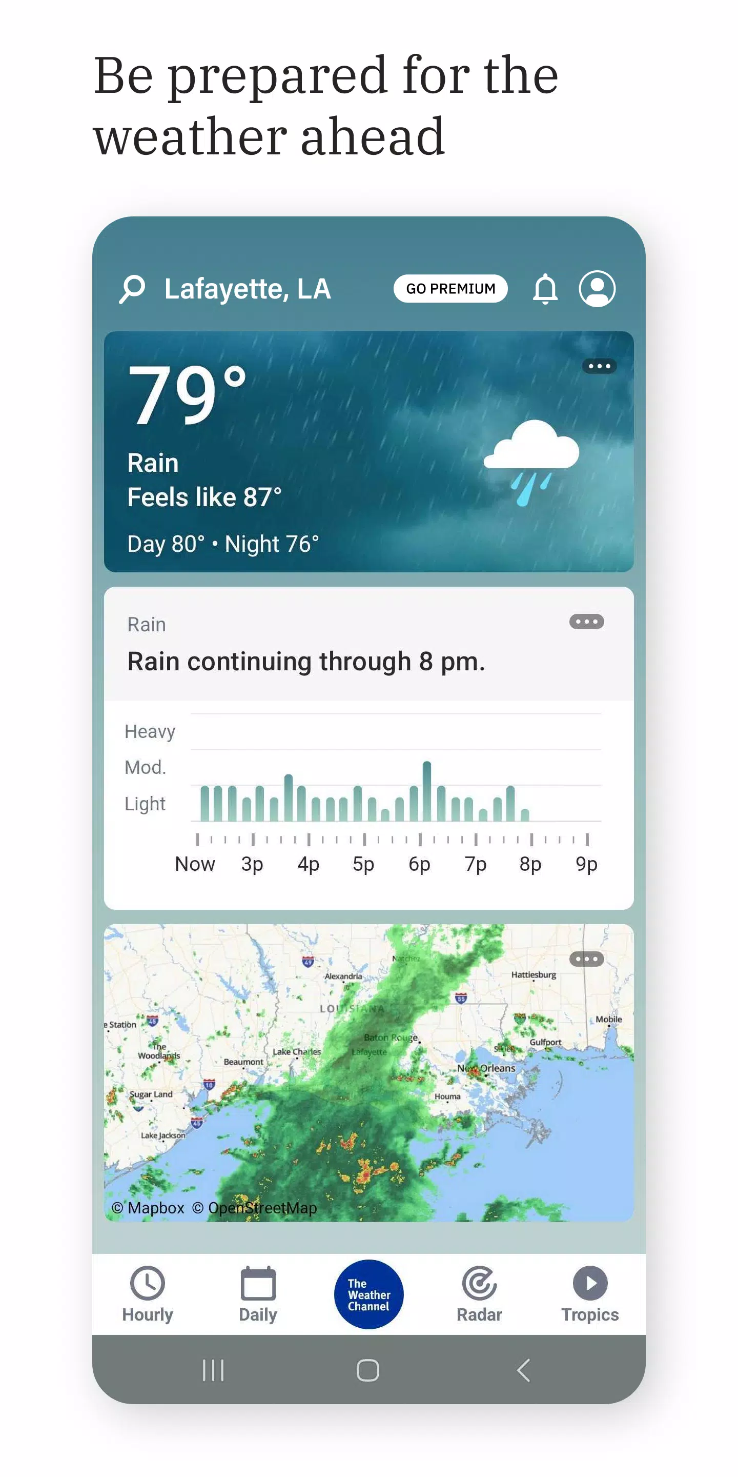 The Weather Channel ภาพหน้าจอ 1