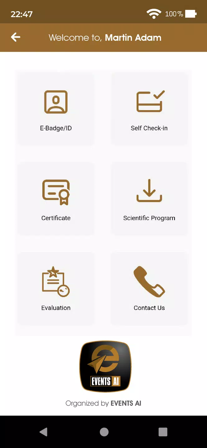 Events AI App ဖန်သားပြင်ဓာတ်ပုံ 2