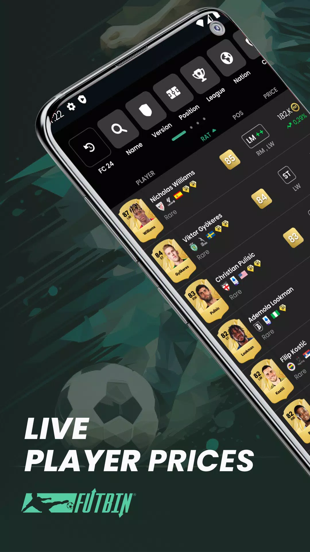 FUTBIN ภาพหน้าจอ 0