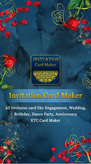 Invitation Card Maker - RSVP ဖန်သားပြင်ဓာတ်ပုံ 0